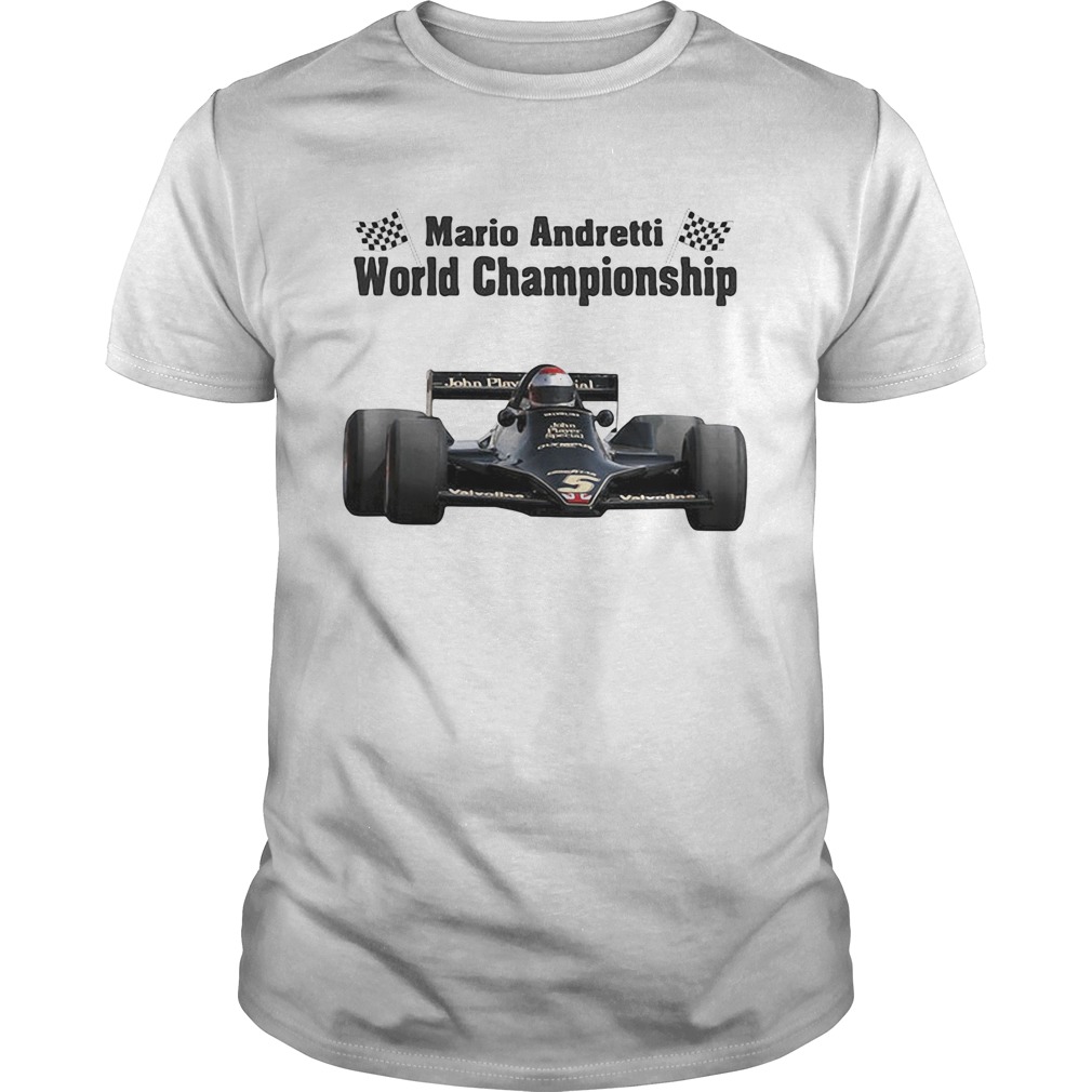 Mario andretti world championship flag  Unisex