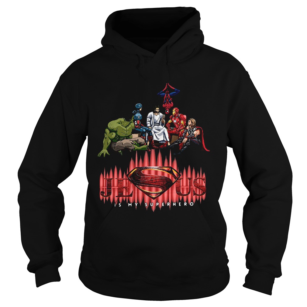 Marvel Heroes Jesus Is My Superhero  Hoodie