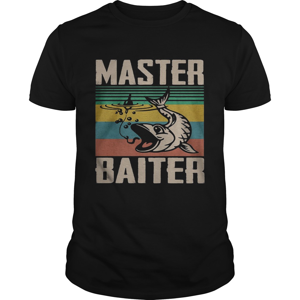 Master baiter fishing vintage retro shirt