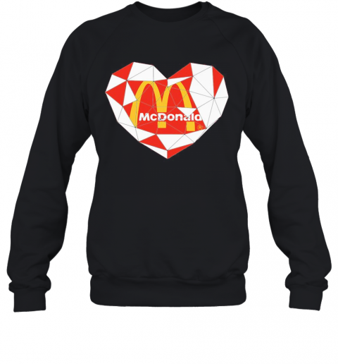 Mcdonald'S Logo Heart Diamond T-Shirt Unisex Sweatshirt