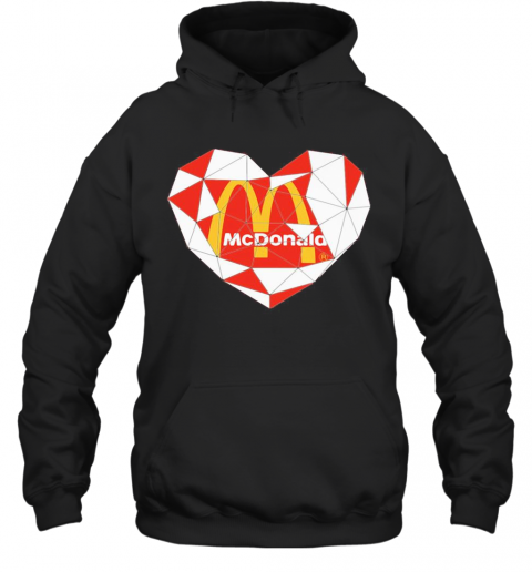 Mcdonald'S Logo Heart Diamond T-Shirt Unisex Hoodie