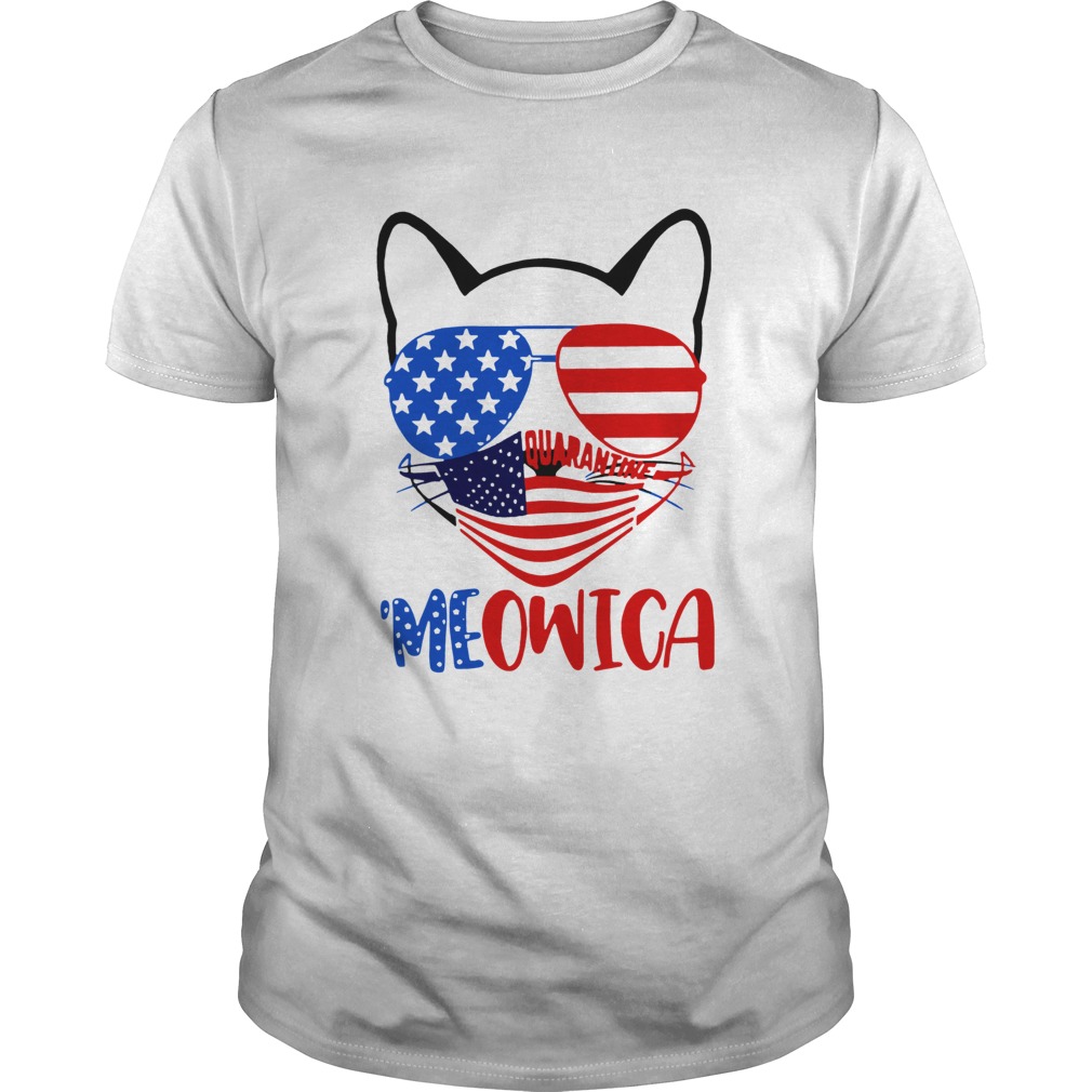 Meowica 4th Of July Merica Quarantine shirt