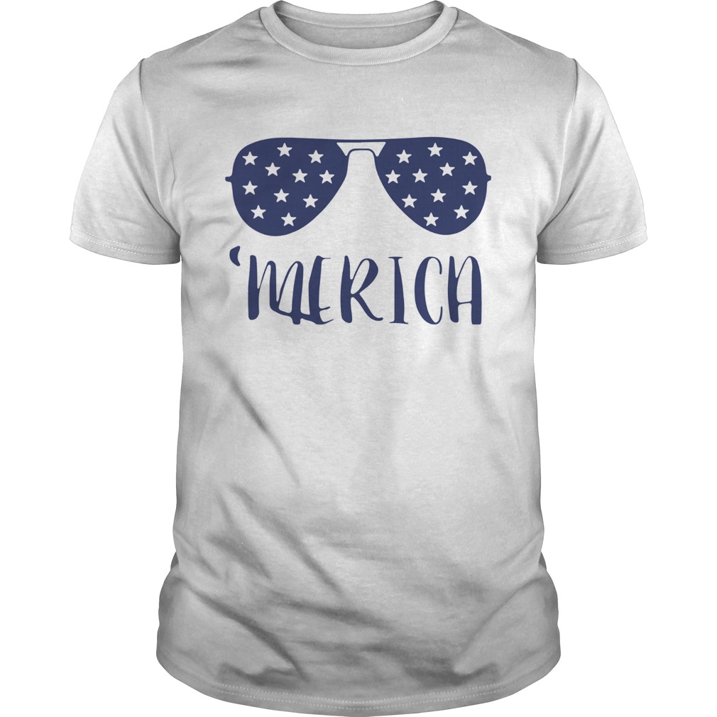 Merica Glasses 4th Of July shirt