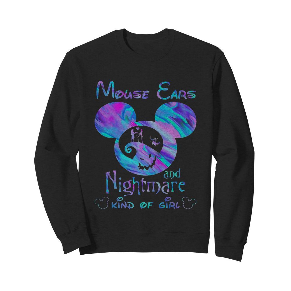 Mickey Mouse Cars And Nightmare Kind Of Girl  Unisex Sweatshirt