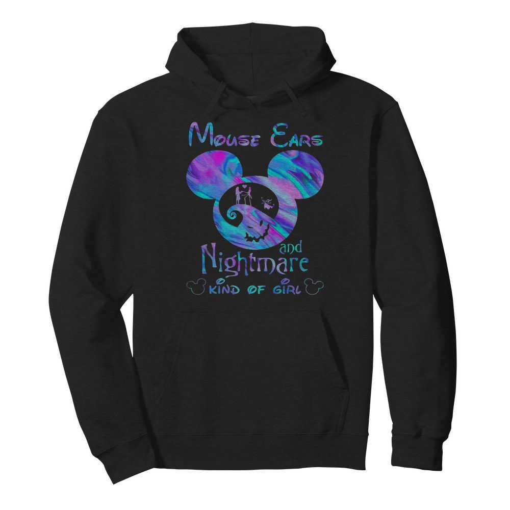 Mickey Mouse Cars And Nightmare Kind Of Girl  Unisex Hoodie