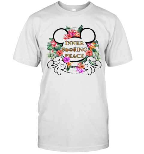 Mickey Mouse Inner Fucking Peace Flowers T-Shirt