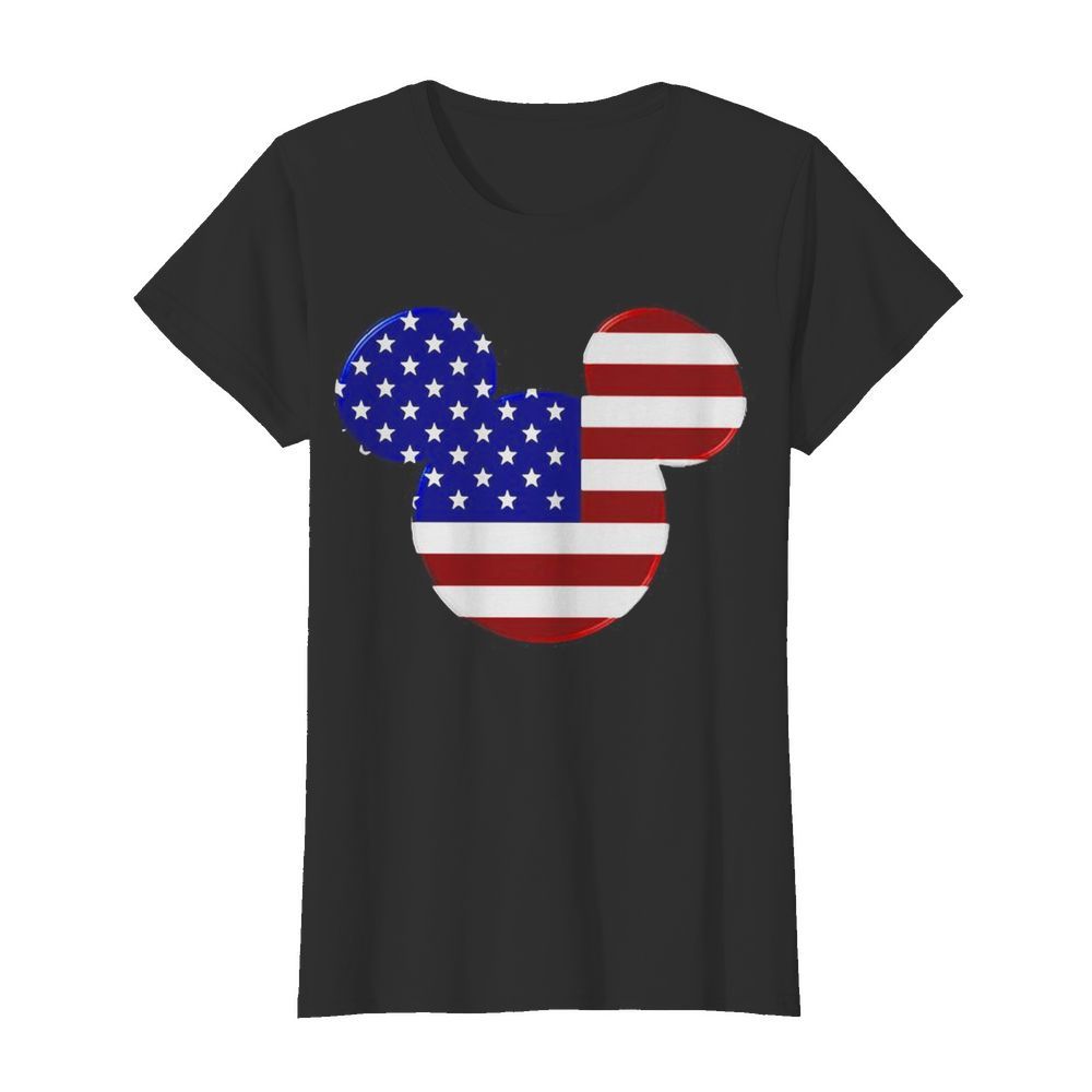 Mickey mouse american flag happy independence day  Classic Women's T-shirt