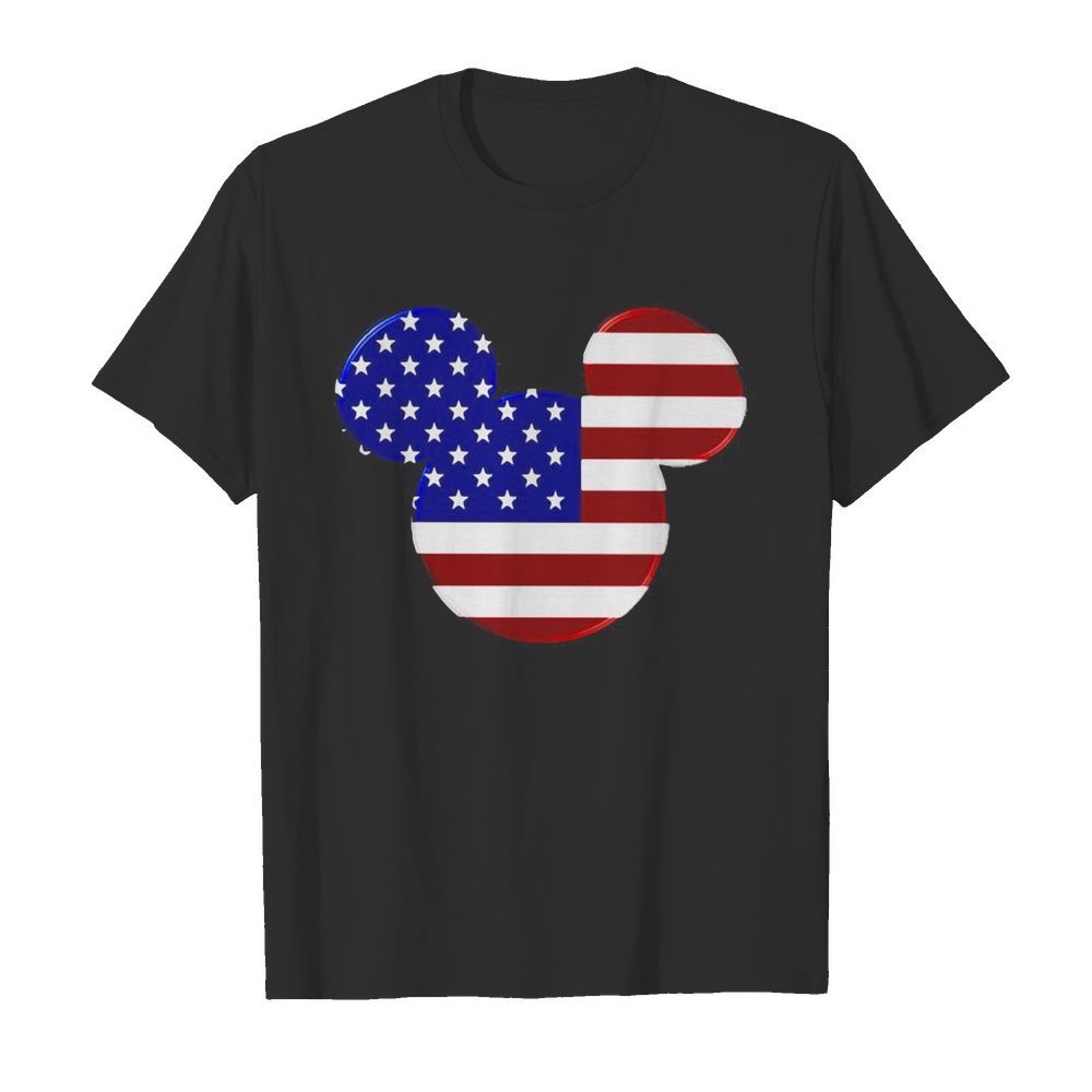 Mickey mouse american flag happy independence day shirt