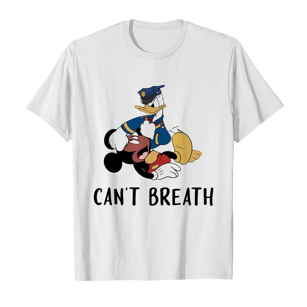 Mickey mouse and donald duck can’t breath shirt