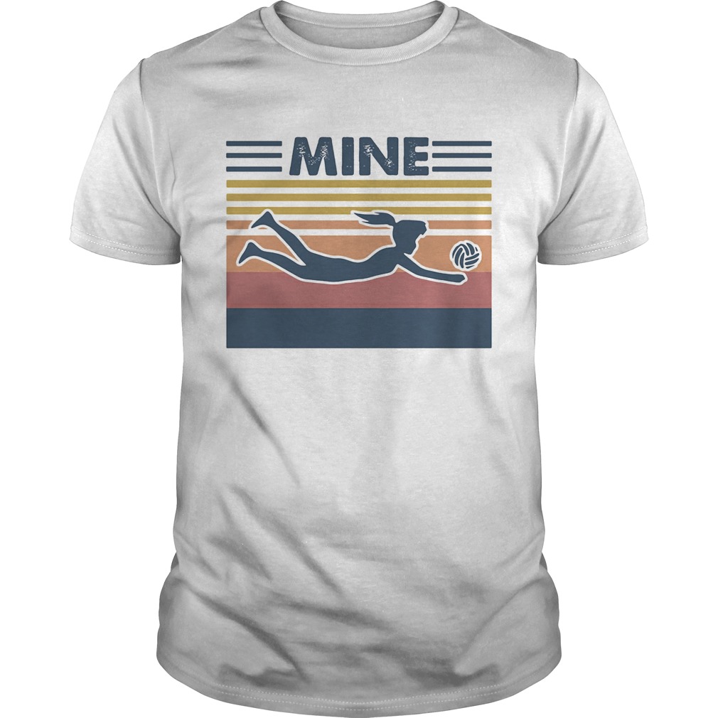 Mine volleyball vintage retro shirt