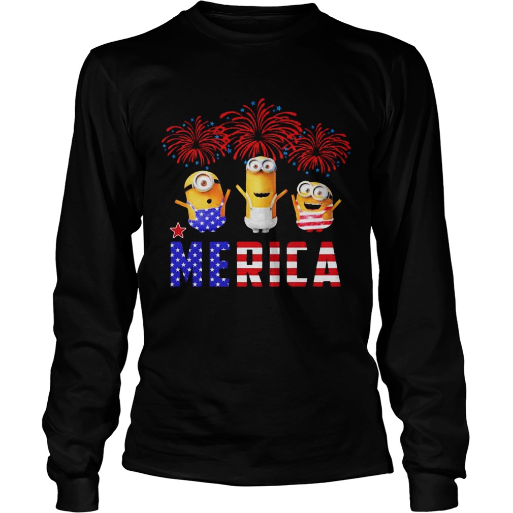 Minions Happy The 4th Of July America  Long Sleeve