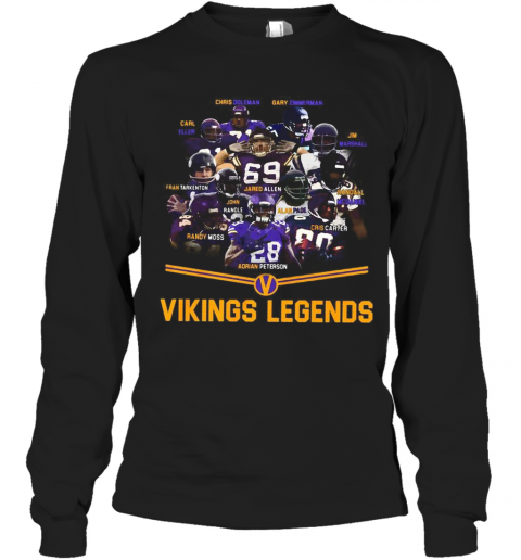 Minnesota Vikings Football Legends T-Shirt Long Sleeved T-shirt 