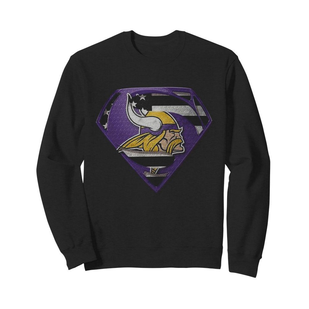 Minnesota Vikings Superman  Unisex Sweatshirt