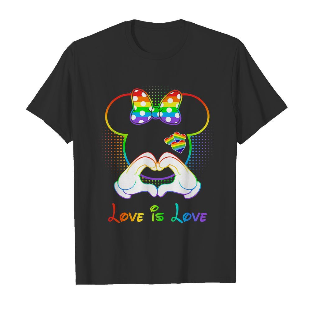 Minnie mouse love is love heart lgbt  Classic Men's T-shirt