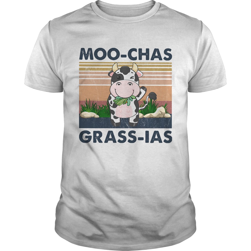 MooChas GrassIas Cow Vintage Retro  Unisex