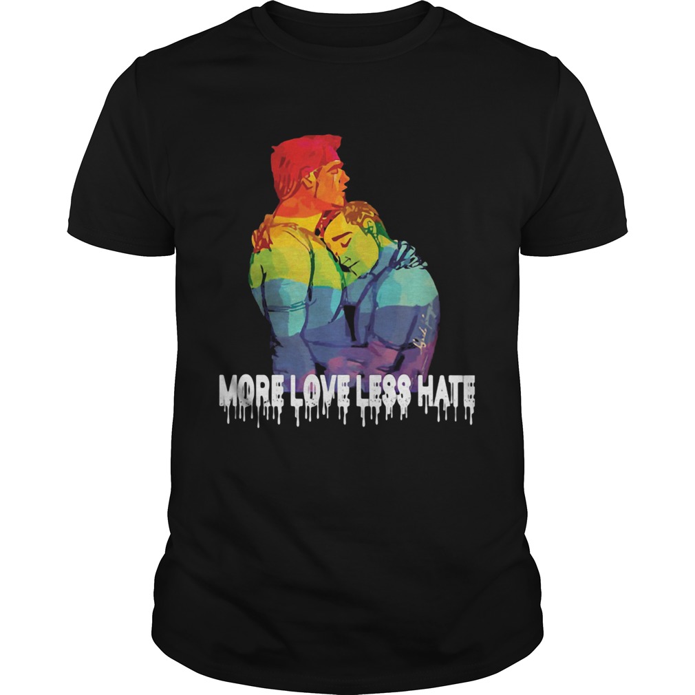 More love less hate LGBT shirt