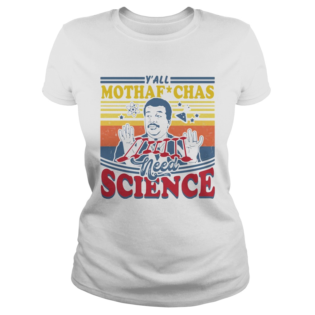 Mothaf Chas Nedd Science Vintage Retro  Classic Ladies