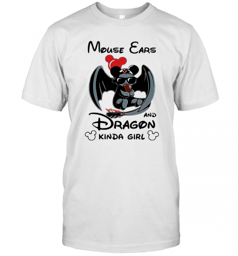 Mouse Ears And Dragon Kinda Girl T-Shirt