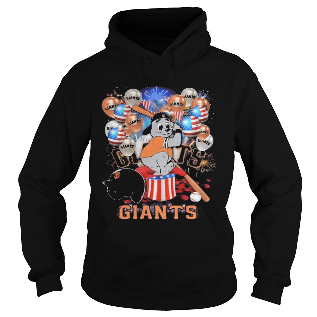 Mouse san francisco giants happy independence day mask soap firework balloon american flag  Hoodie