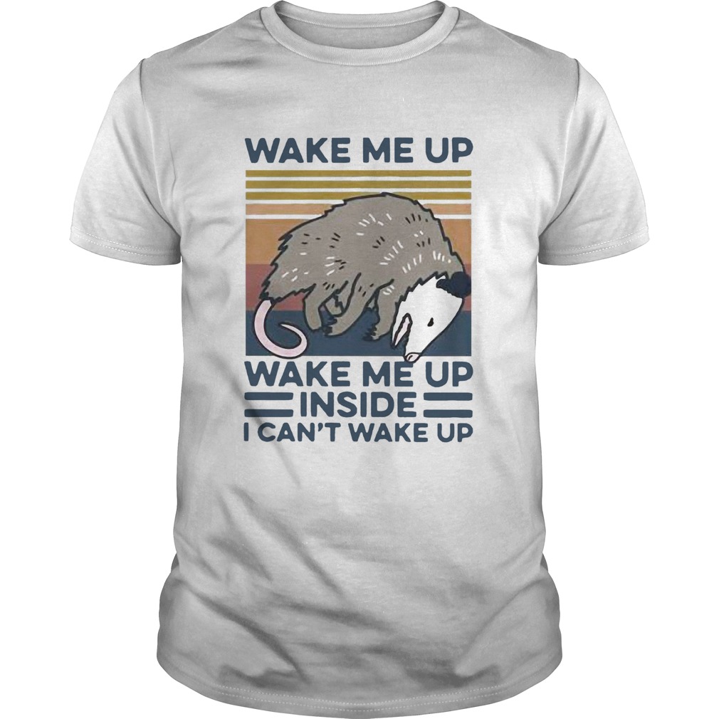 Mouse wake me up wake me up inside I cant wake up vintage retro shirt