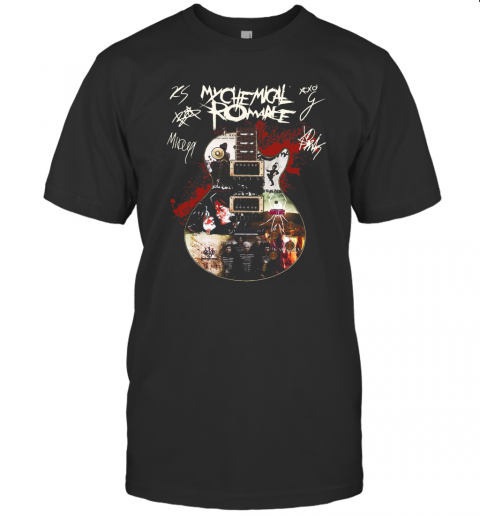 My Chemical Romance Band Guitar Signatures T-Shirt