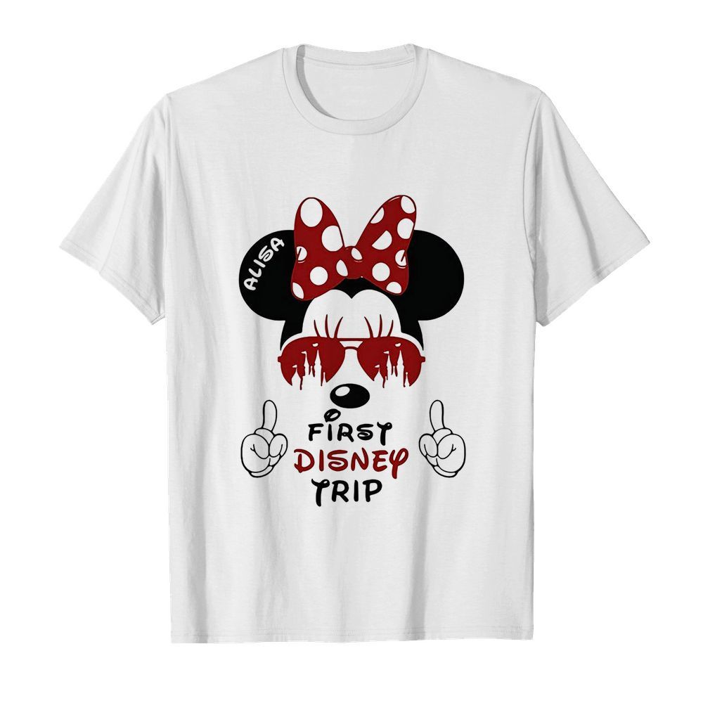 My first disney trip minnie mouse avaitors shirt