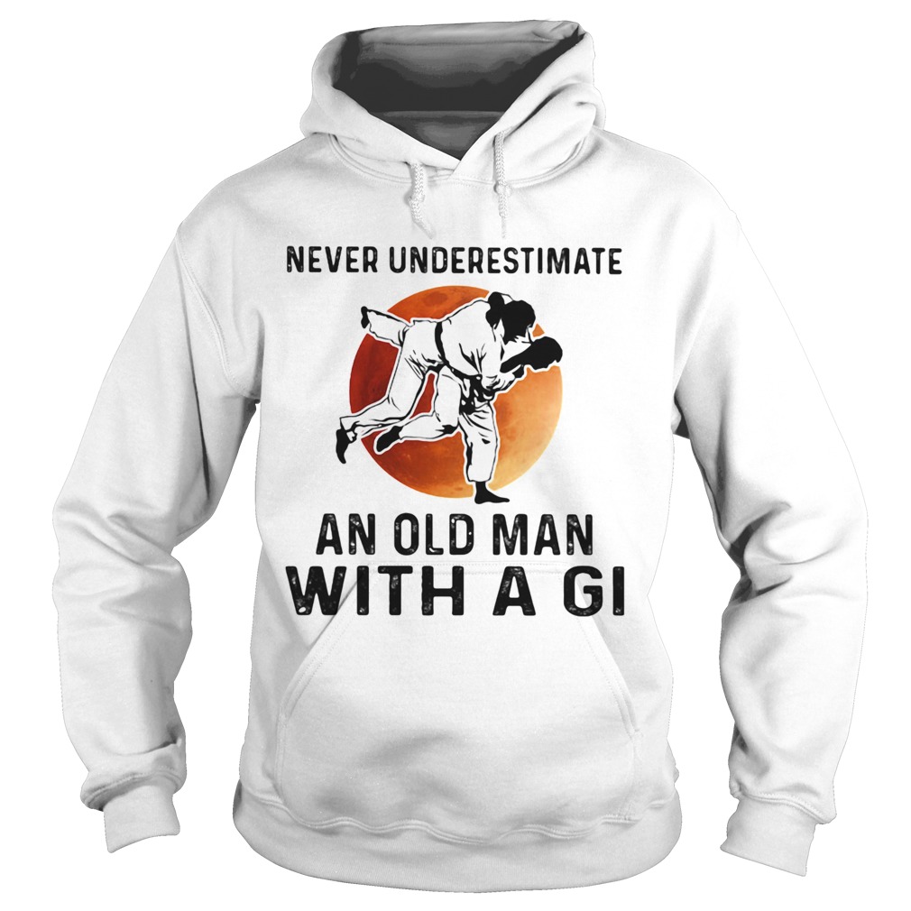 Never Underestimate An Old Man With A Gi Taekwondo Moon  Hoodie