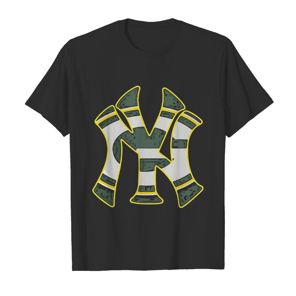 New york yankees and green bay packers shirt