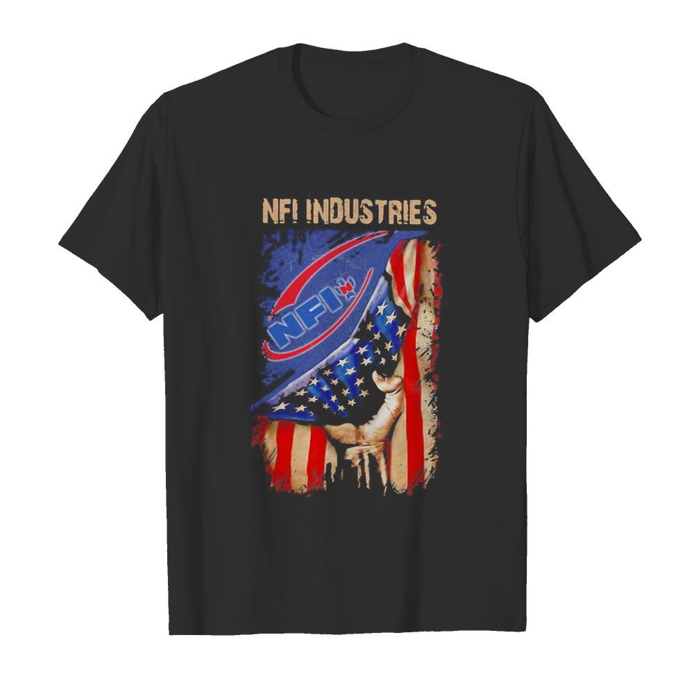 Nfi industries american flag independence day shirt