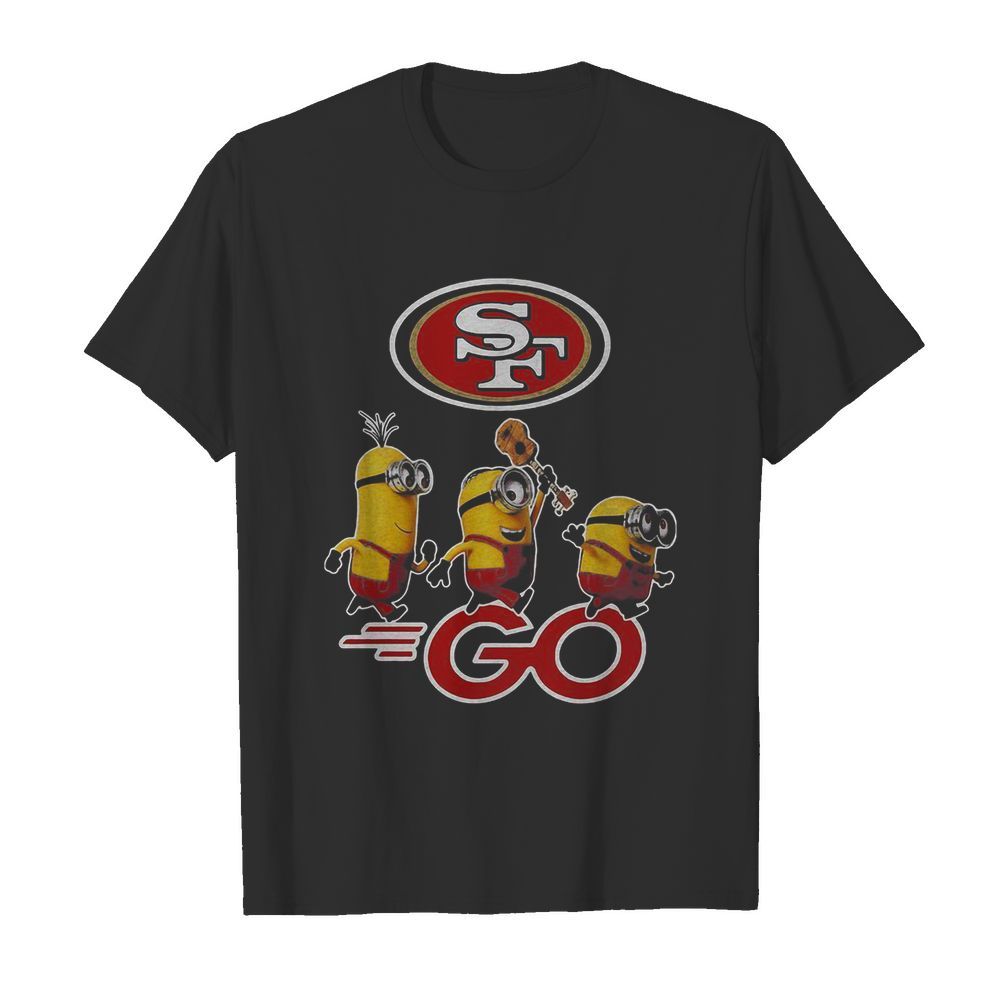 Nice Minions Guitar Go San Francisco 49Ers Football Logo shirt