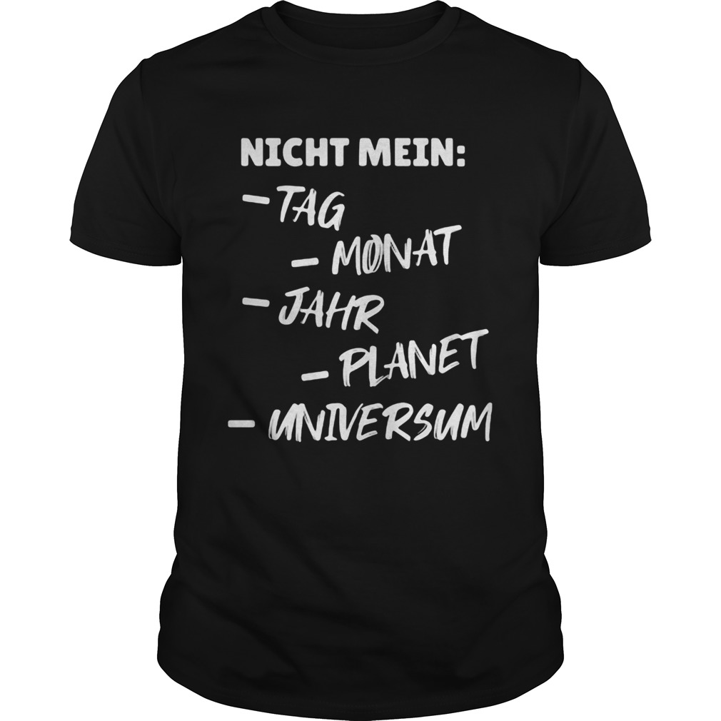 Night Mein Tg Monat Jahr Planer Universum  Unisex