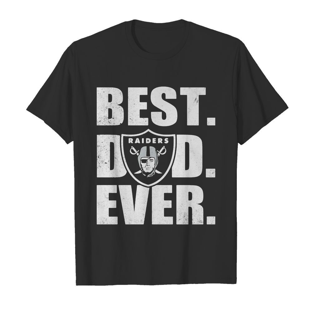 Oakland raiders logo best dad ever happy father’s day shirt