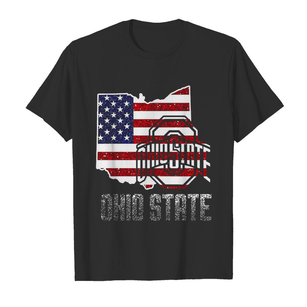 Ohio State American Flag shirt