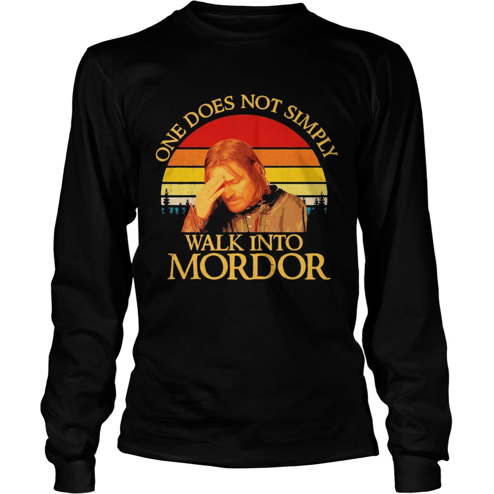 One Does Not Simply Walk Into Mordor Vintage  Long Sleeve