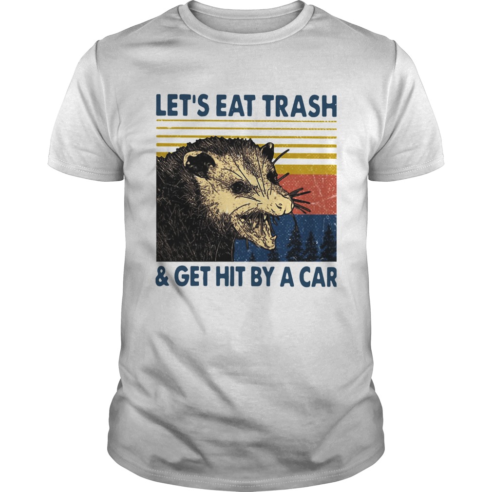 Opossum Lets Eat Trash And Get Hit By A Car Vintage shirt