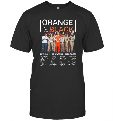 Orange Is The New Black 2013 2019 Thank You For The Memories Anniversary Cast Signatures T-Shirt Classic Men's T-shirt