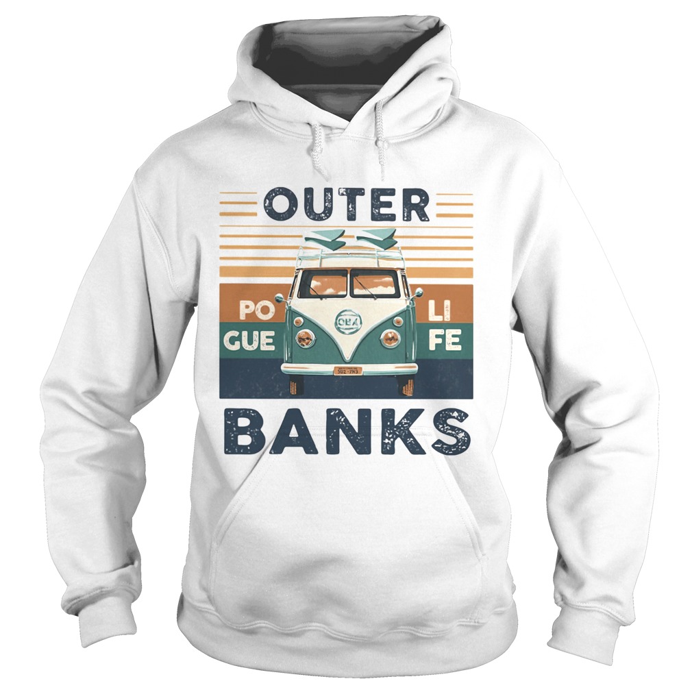 Outer banks poli gue fe vintage retro  Hoodie