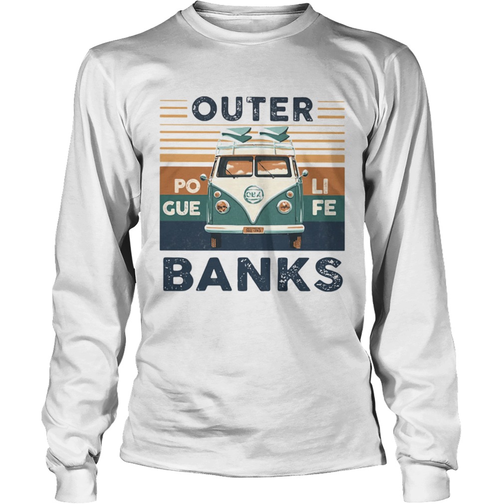 Outer banks poli gue fe vintage retro  Long Sleeve