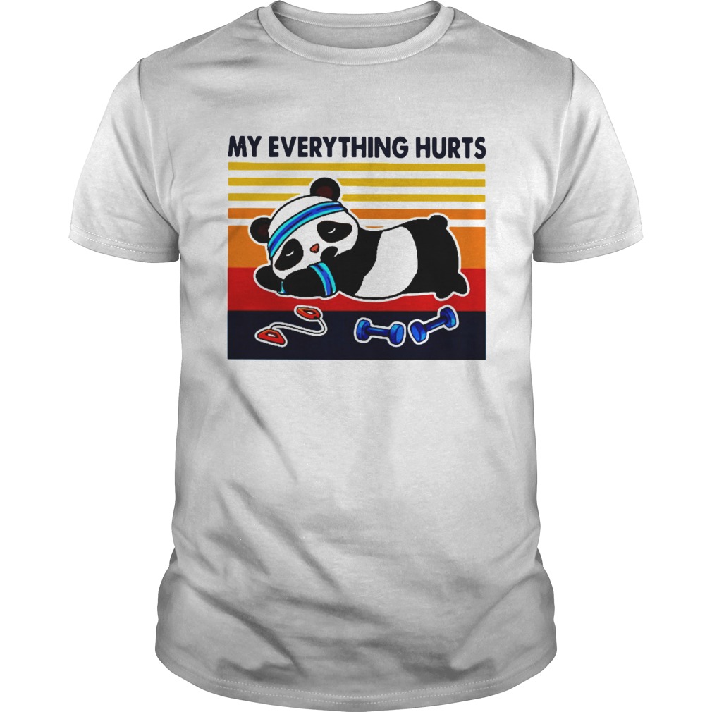 Panda My Everything Hurts Vintage shirt