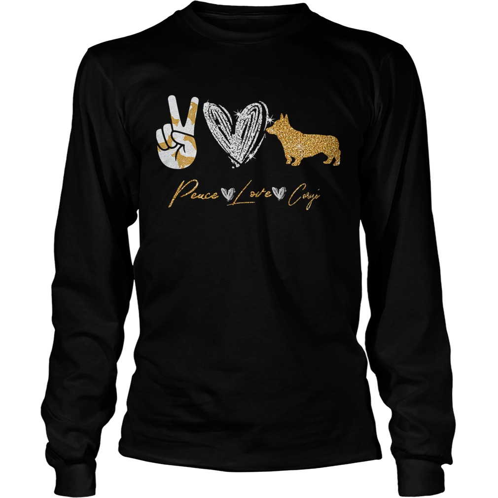 Peace Love Corgi  Long Sleeve