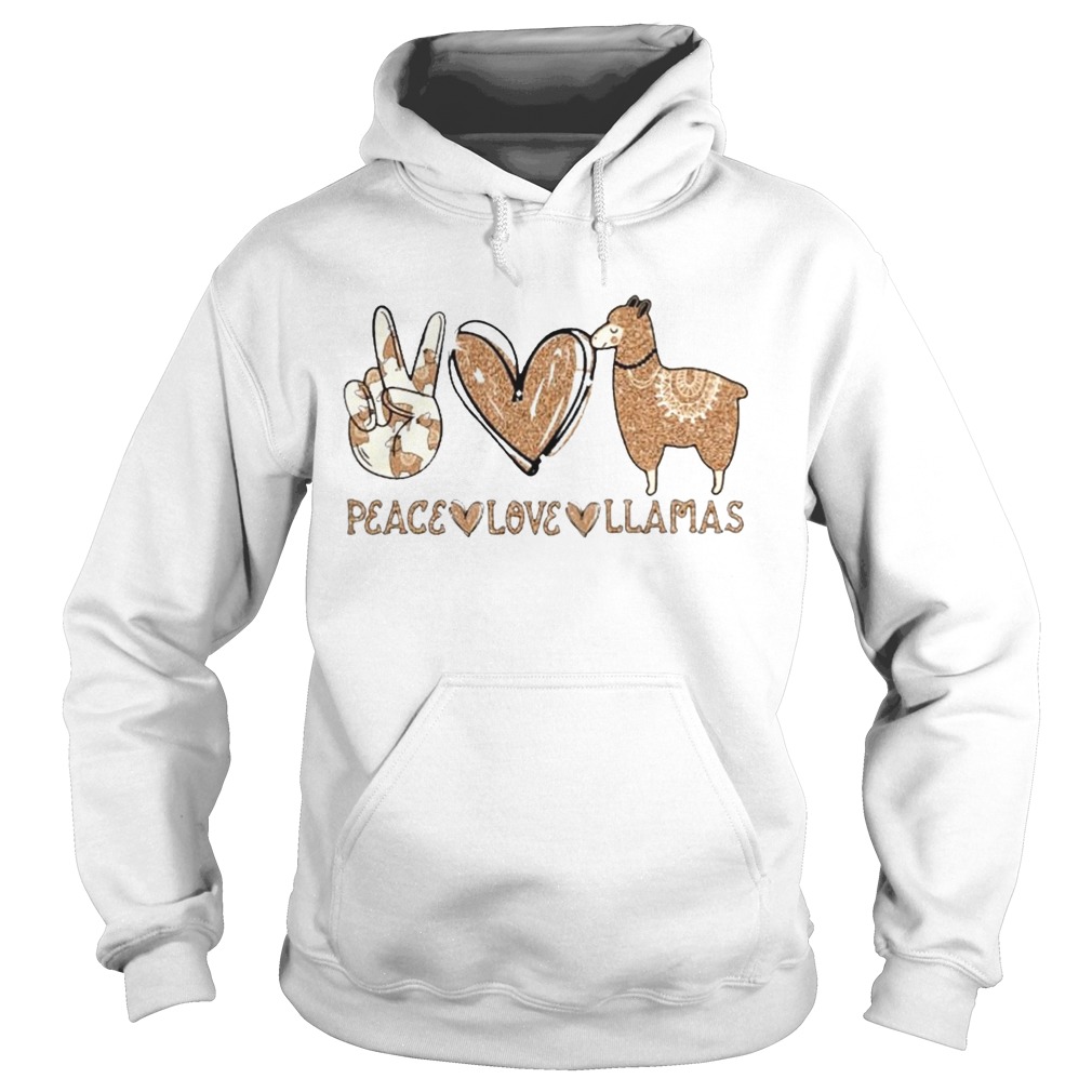 Peace Love Llamas Diamond  Hoodie