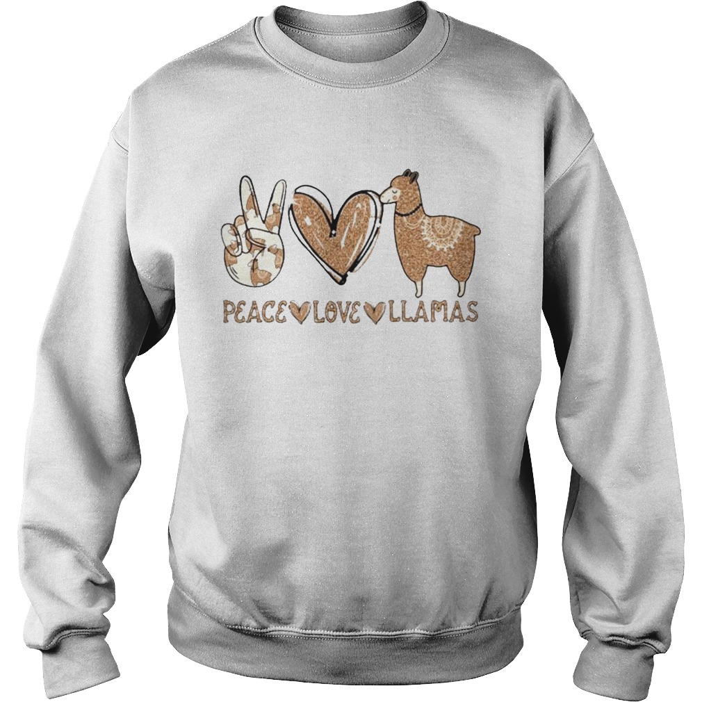 Peace Love Llamas Diamond  Sweatshirt