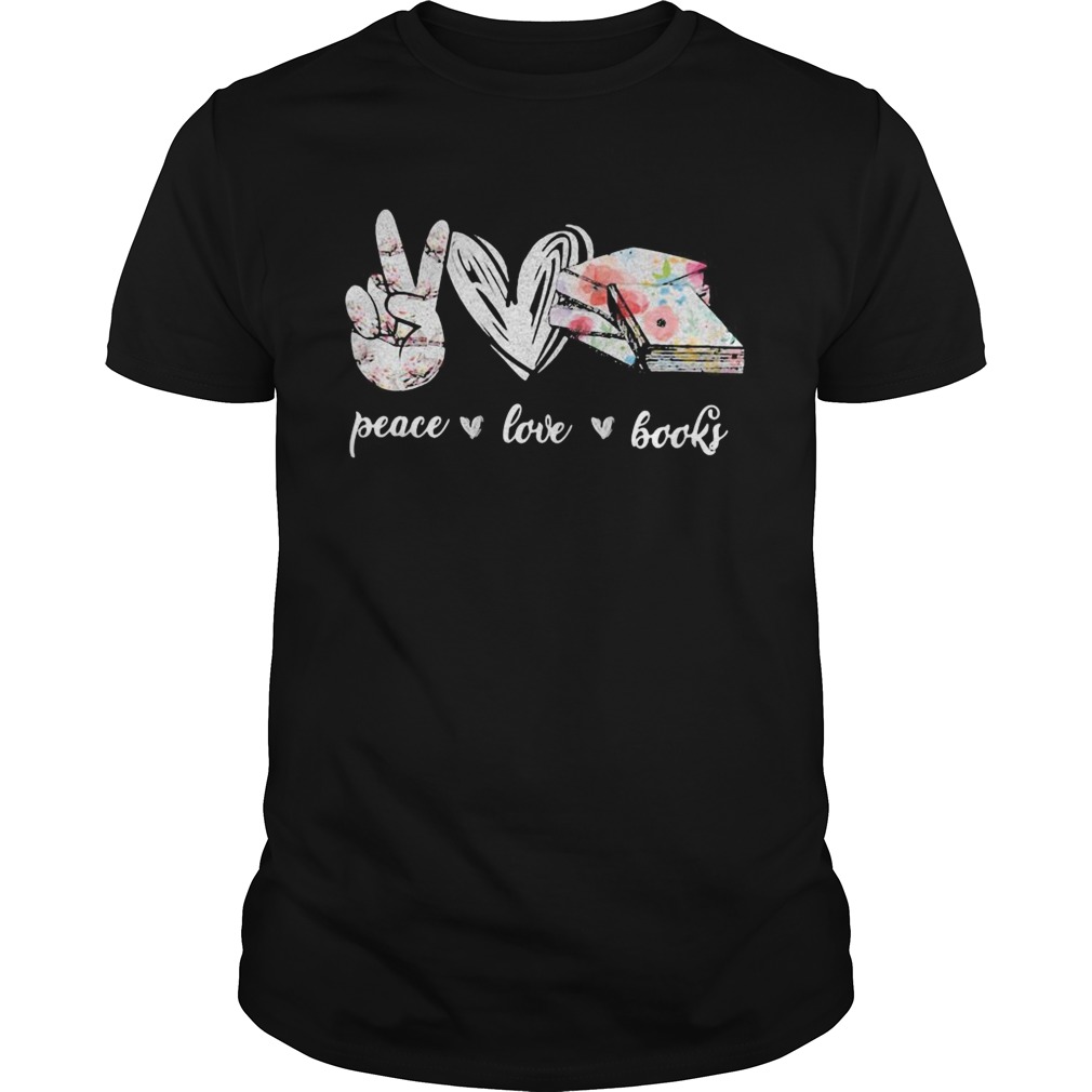 Peace love books heart  Unisex