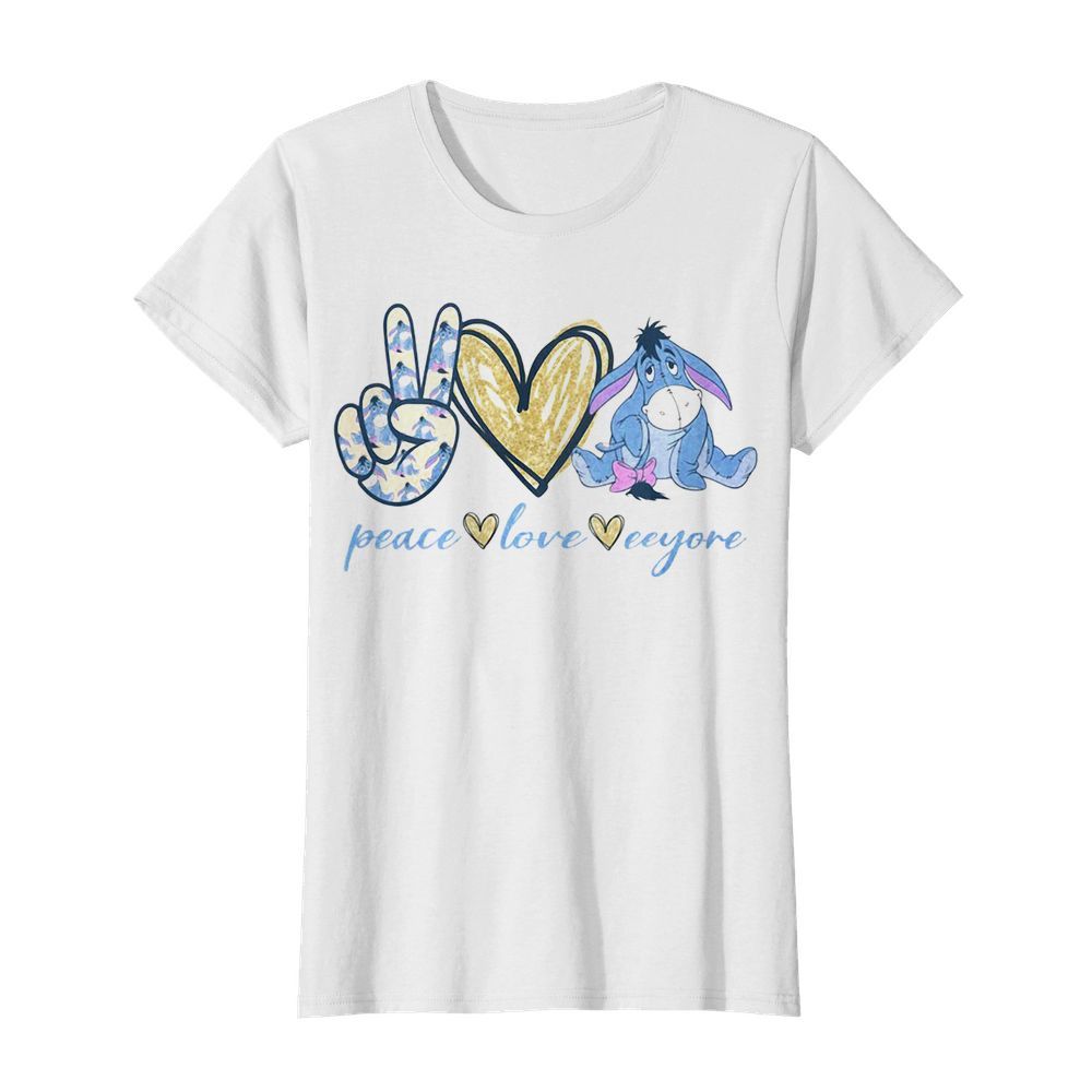 Peace love eeyore heart  Classic Women's T-shirt