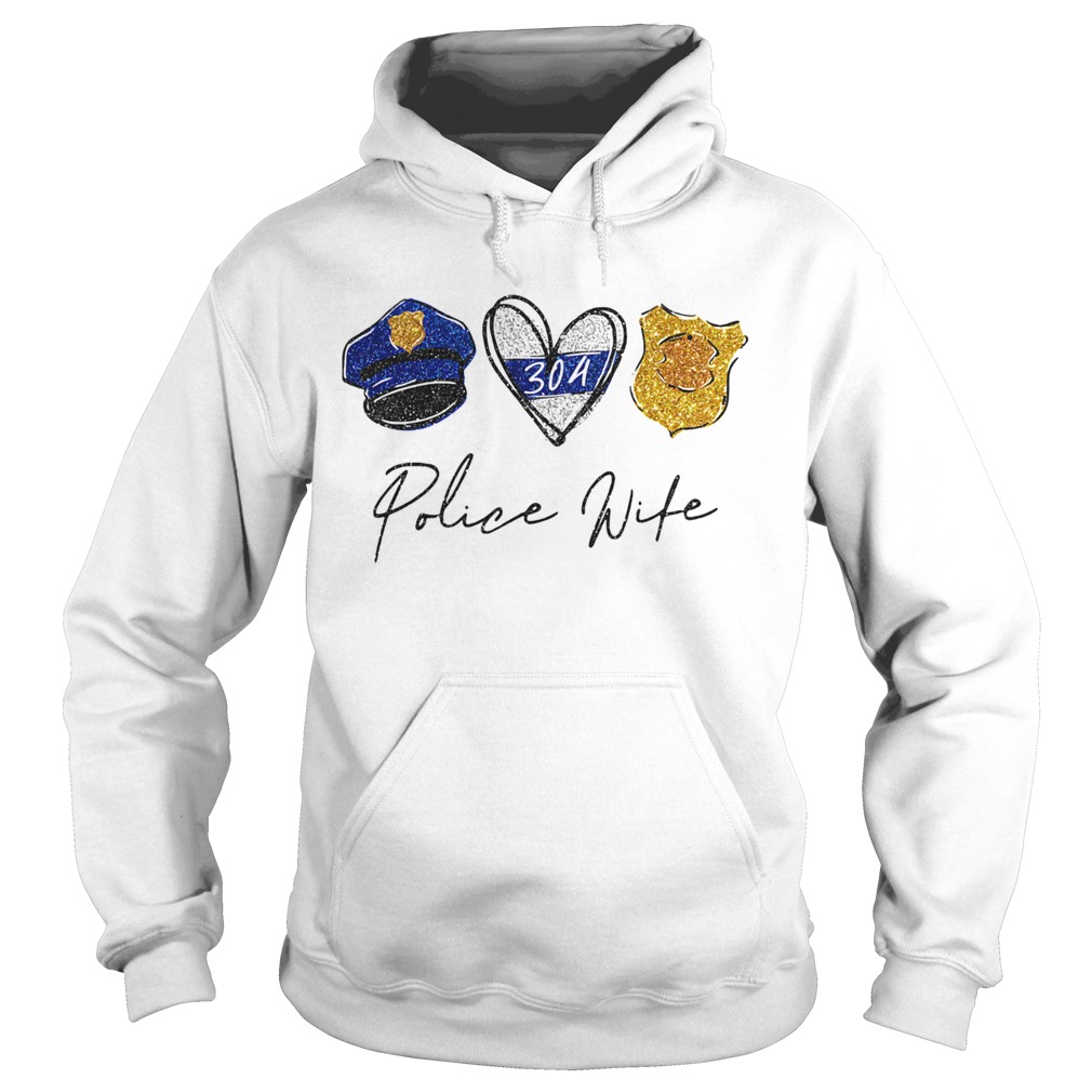 Peace love police wife  Hoodie