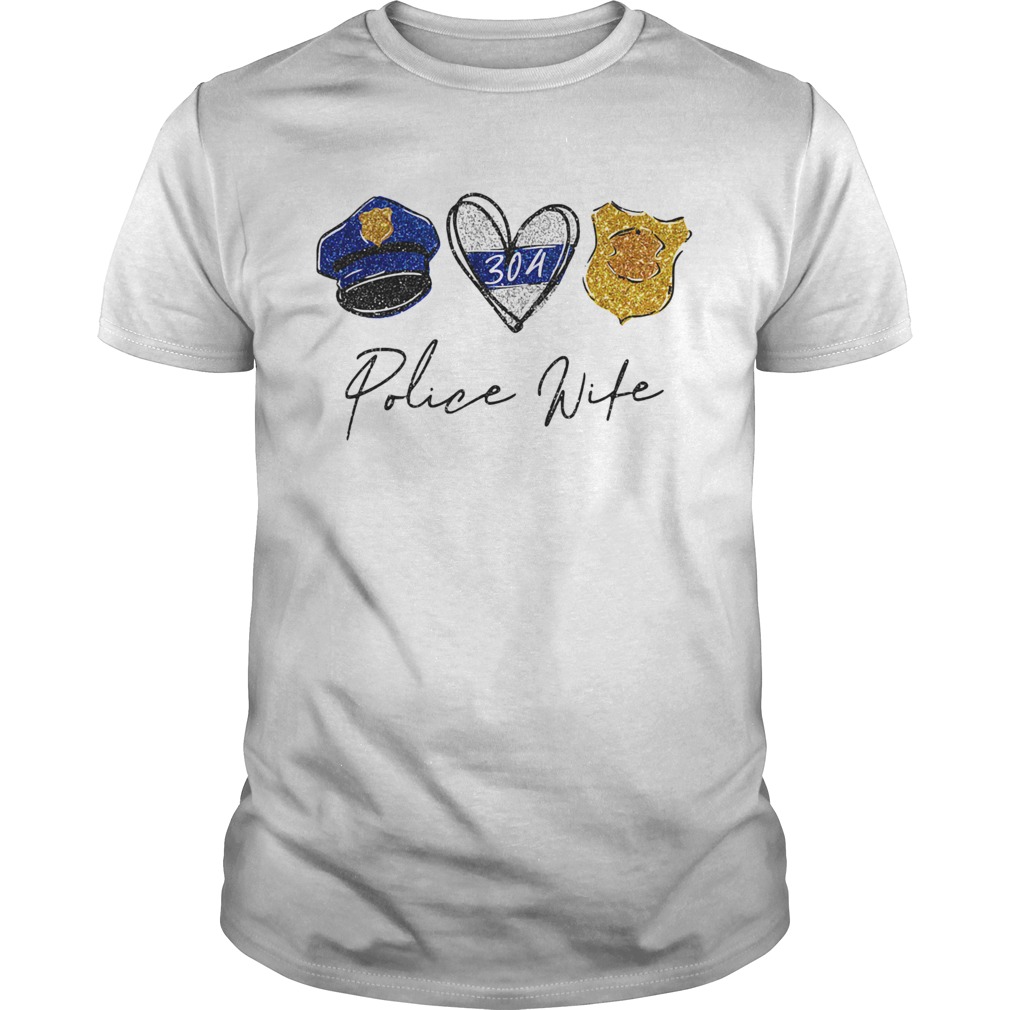 Peace love police wife  Unisex