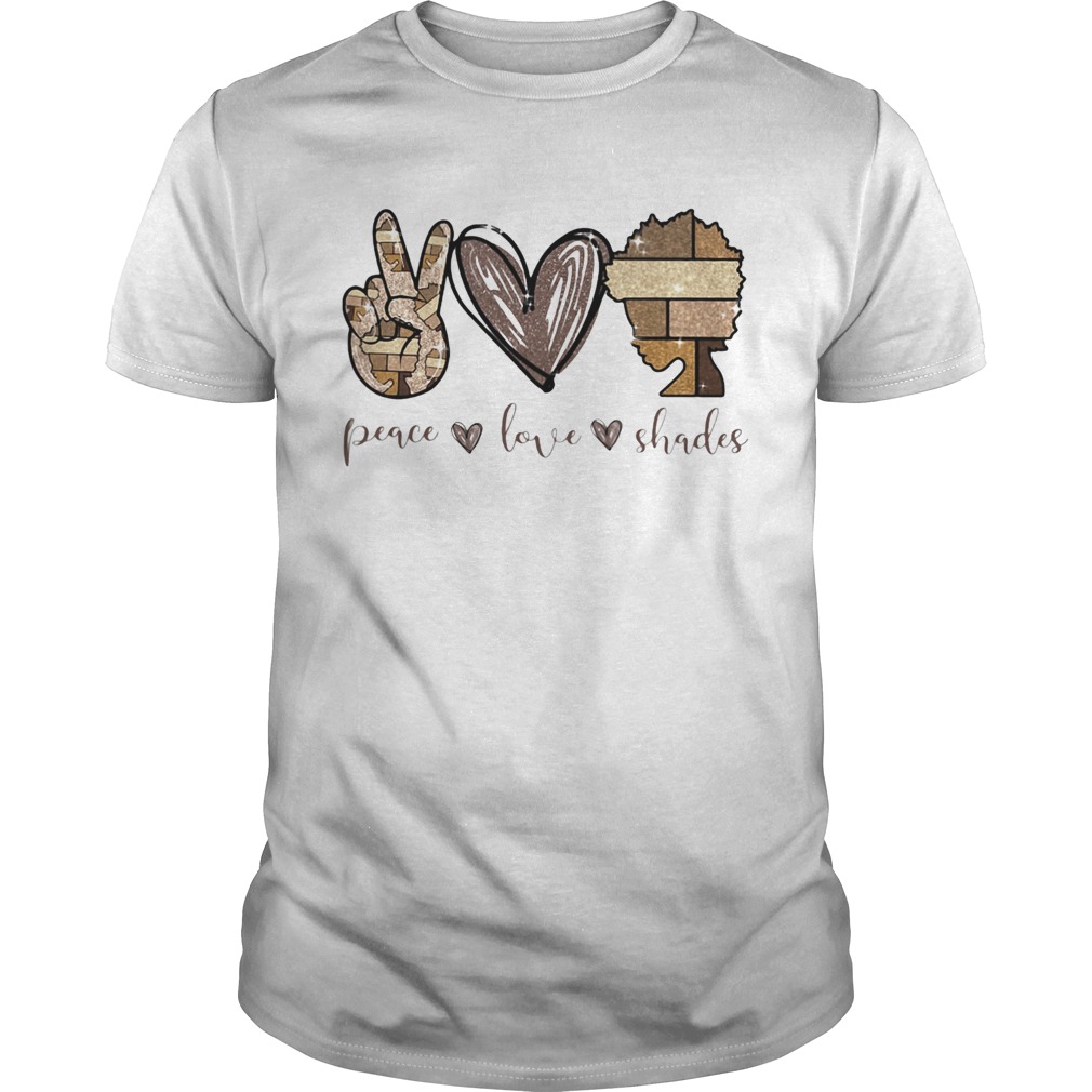 Peace love shades heart shirt