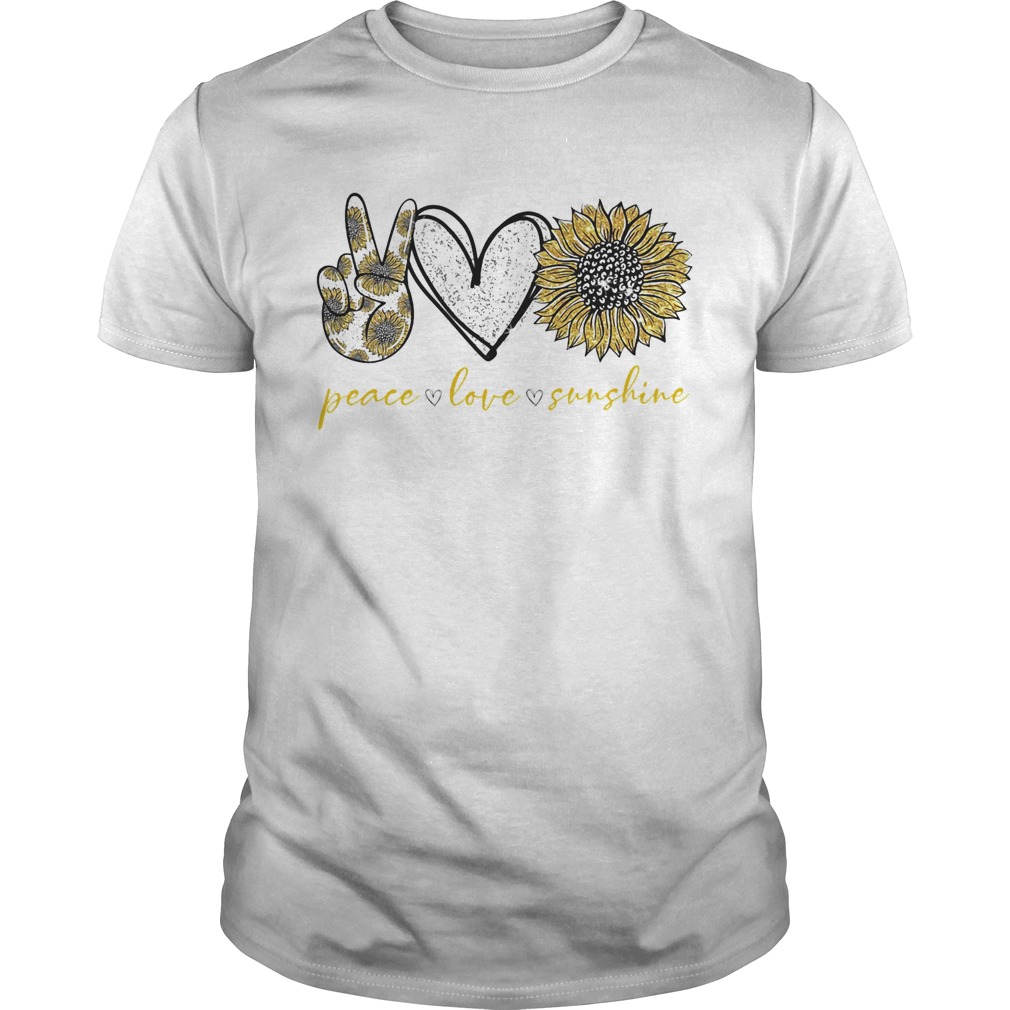 Peace love sunshine sunflower shirt