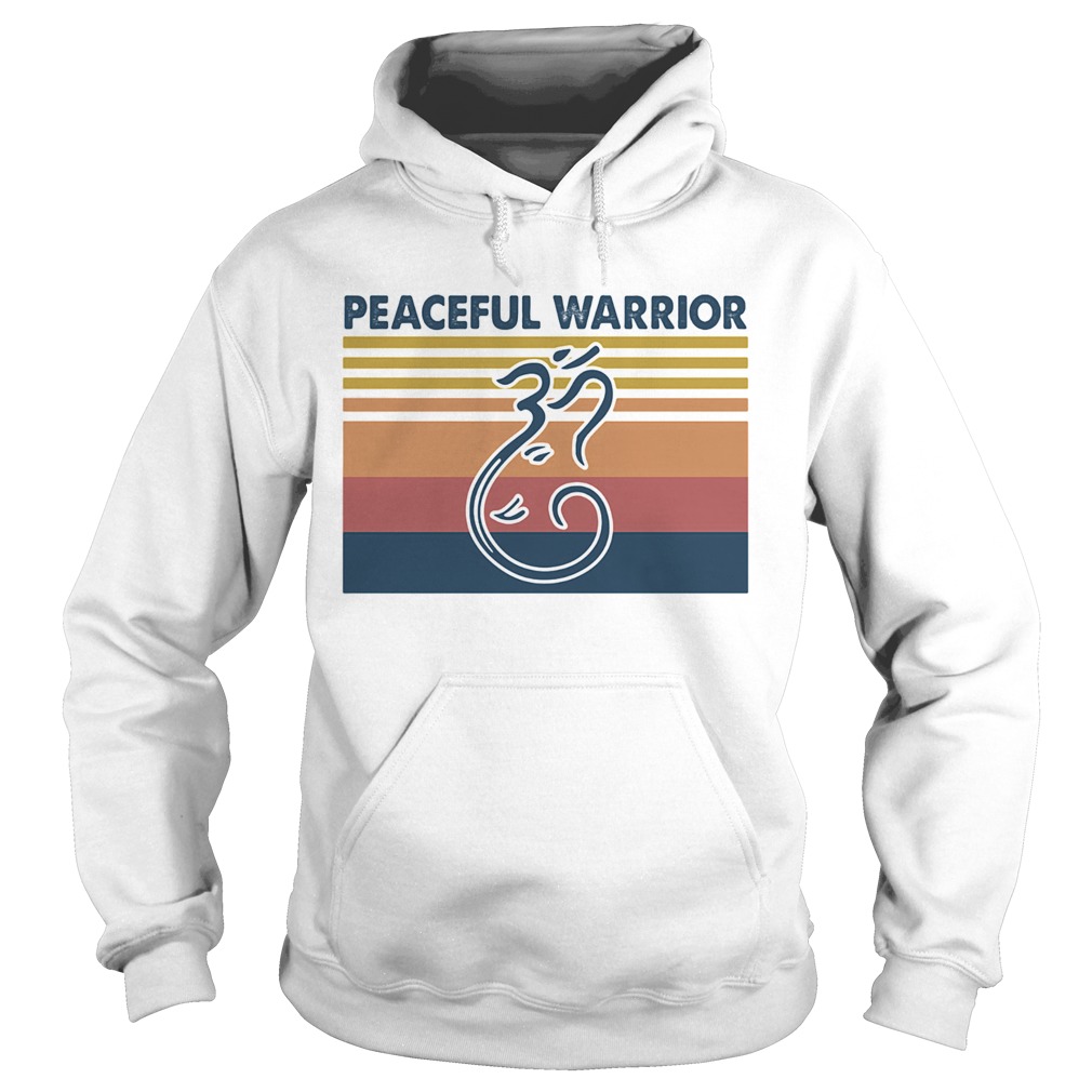 Peaceful warrior vintage  Hoodie