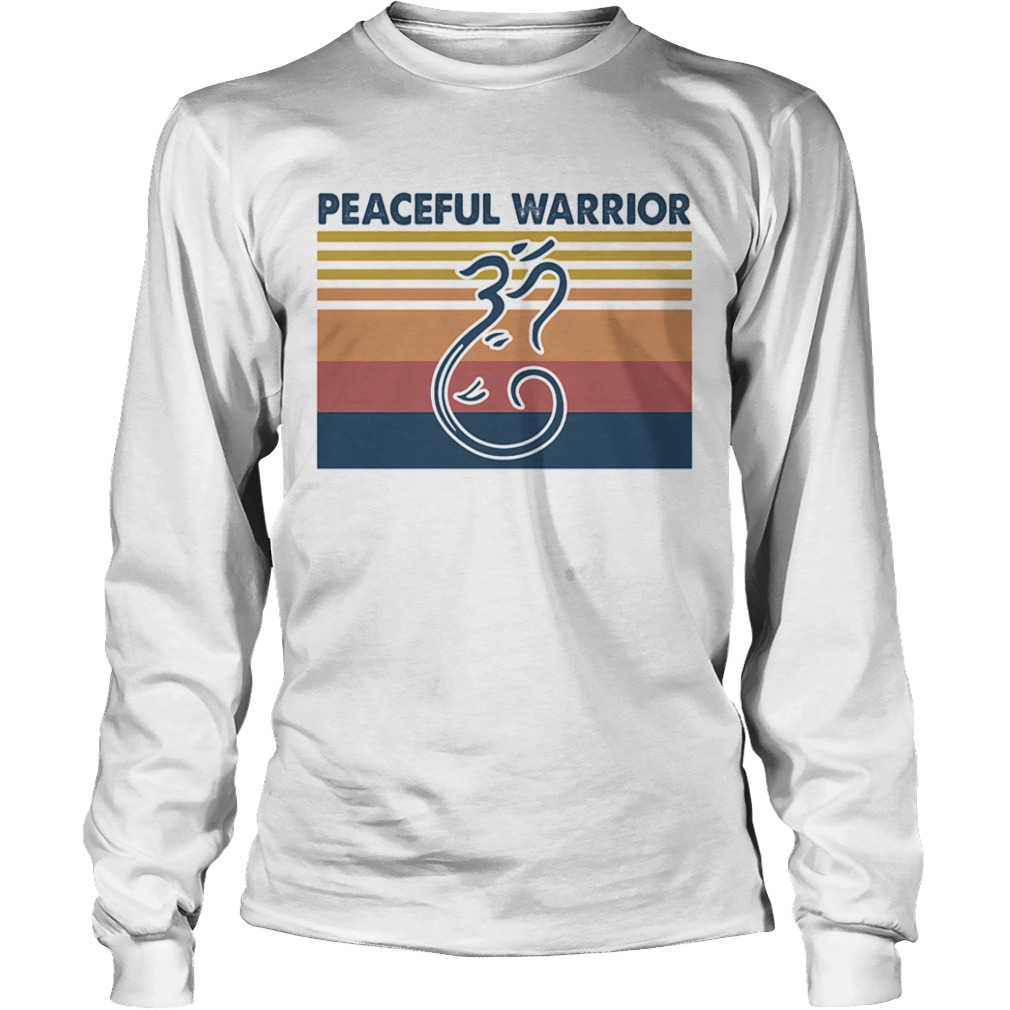 Peaceful warrior vintage  Long Sleeve